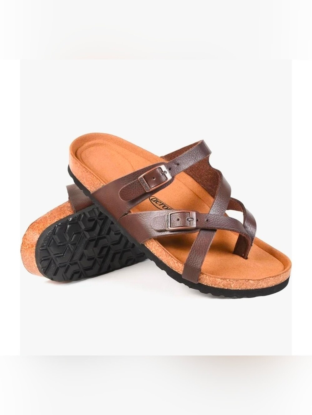 AEROTHOTIC Recovery Slides for Women  Memory Foam Cork Footbed (NIB, SIZE 7)